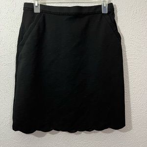 Medium skies are blue pencil skirt in black